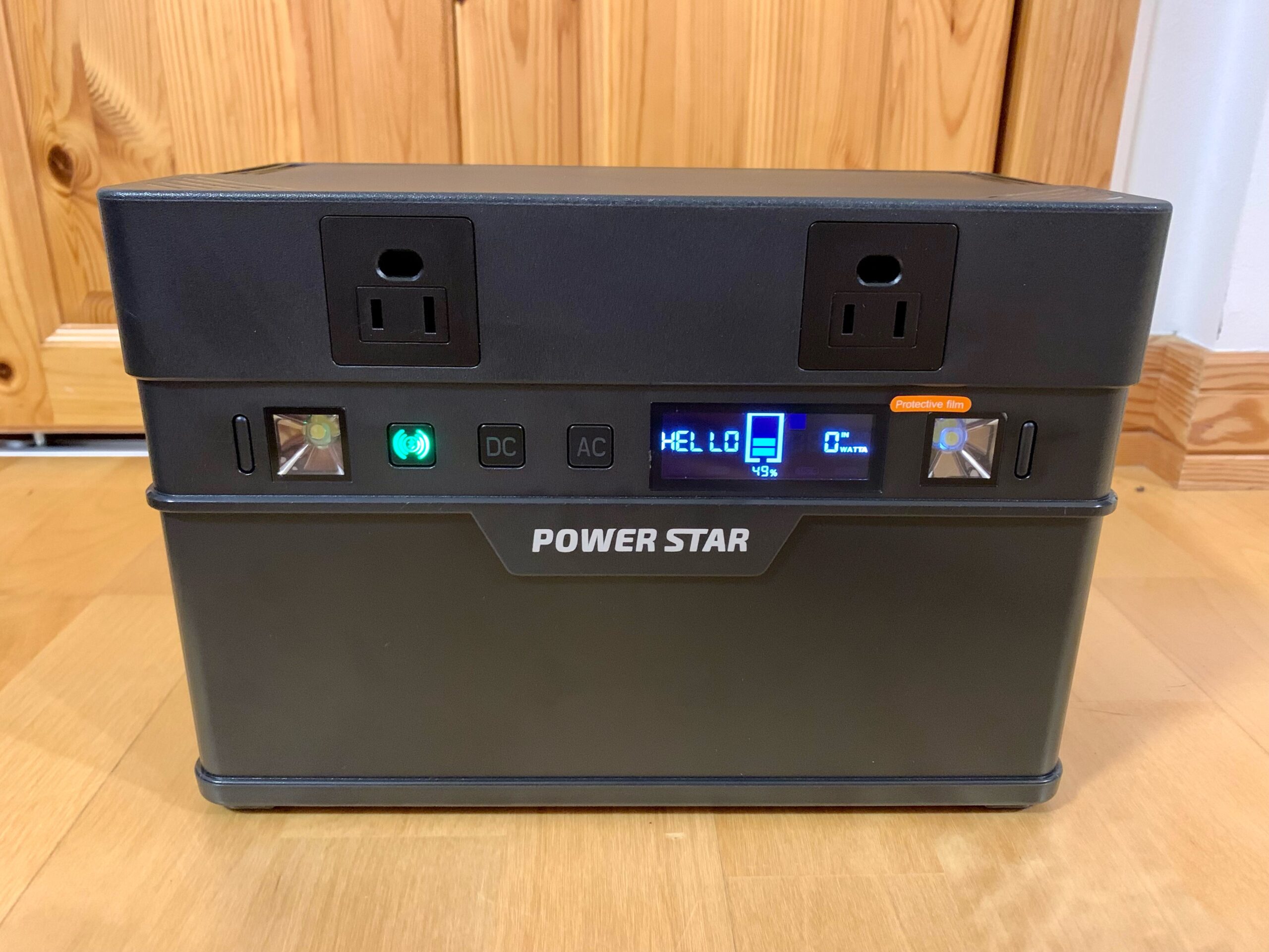 POWERSTAR ポータブル電源 666Wh ブラック-